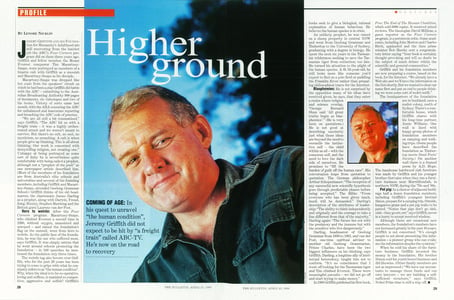 The Bulletin's 'Higher Ground' article about Jeremy Griffith