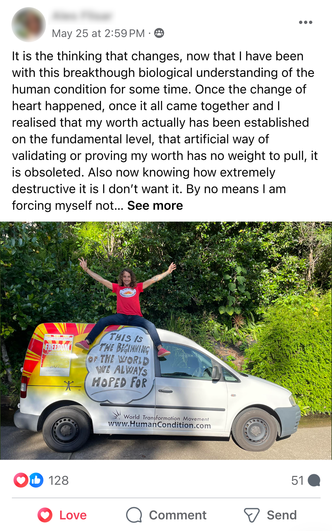 Facebook Post by Ales Flisar featuring a photo of a himself sitting on his van with WTM decal