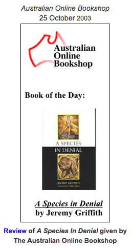 A Species In Denial – Book of the Day