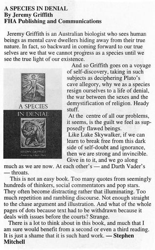 Review of ASID by Stephen Mitchell, The Timaru Herald NZ 15 November 2003