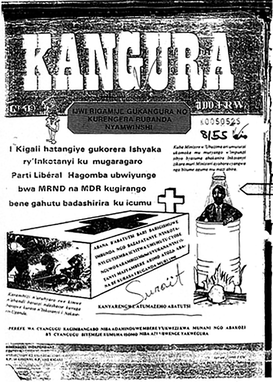 Front page of ‘Kangura’ magazine