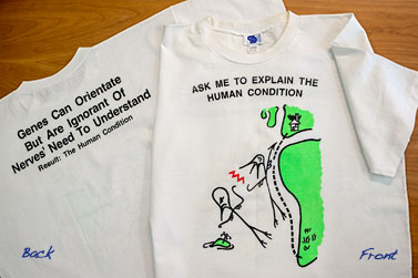 T-shirt created by members of the Sydney WTM Centre using a drawing by Jeremy Griffith