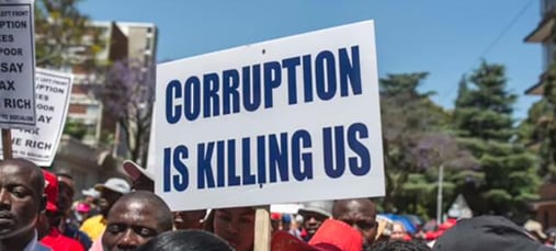 ‘Corruption is killing us’ - Protest in South Africa