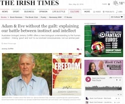 Irish Times Article by Jeremy Griffith