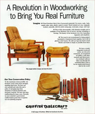 Ad for Griffith Tablecraft that appeared in Vogue Living magazine