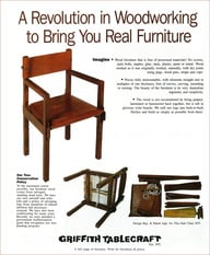 Advertisement for Griffith Tablecraft in Country Style magazine