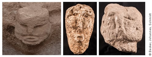 Masks from the Gobekli Tepe achaeological site, Turkey