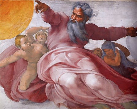 ‘God the Father’, Sistine Chapel, by Michelangelo, c. 1512