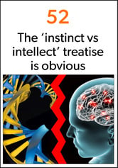 Human DNA clashing with the brain‘s intellect