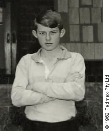 Jeremy Griffith in the 1962 First XV GGS rugby team photo (Aged 16)