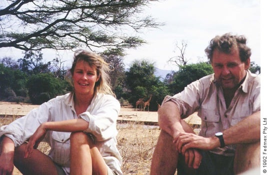 Jeremy Griffith & Annie Williams in Samburu National Park, Kenya 1992