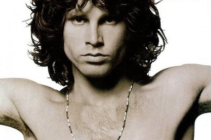 Portrait photograph of Jim Morrison of ‘The Doors’