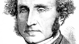 Engraving of John Stuart Mill