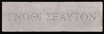 Greek enscription of ‘Man Know Thyself’