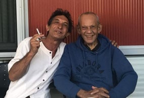 Michael Mavromatis with Jimmy Chi in Broome 2017