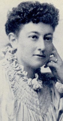Portrait photograph of Olive Schreiner as a young woman