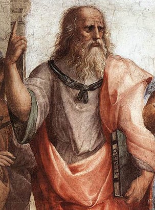 Detail of Plato from ‘The School of Athens’ by Sanzio Raphael, 1509-11