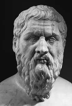 Sculpture of Plato circa 428- 248 B.C.