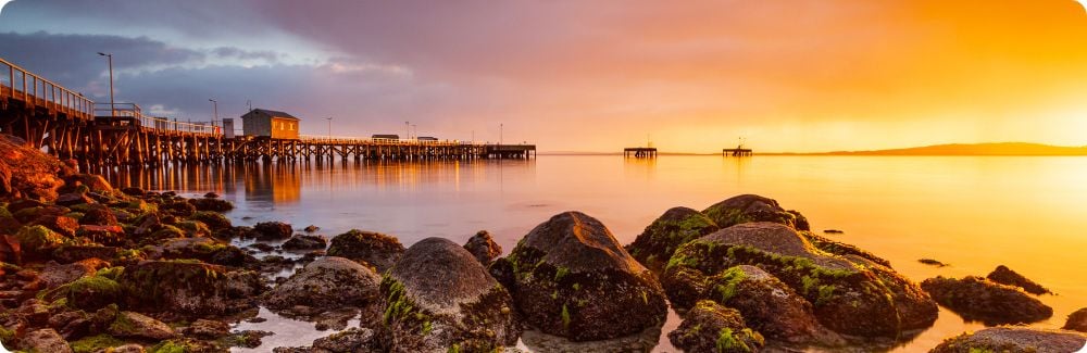 Port Lincoln pier at sunrise