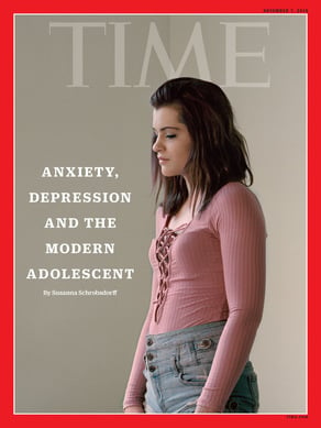 TIME magazine cover, ‘Anxiety, depression and the modern adolescent’, November 7, 2016