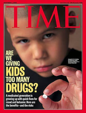 TIME magazine cover ‘Are we giving kids too many drugs?’, November 3, 2003