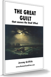 The front cover of “The Great Guilt. that causes the Deaf Effect”.