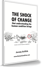 The front cover of “The Shock of Change that understanding the human condition brings”.