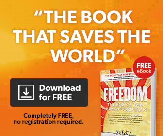 An online ad promoting ‘FREEDOM’ with the text ‘This will be the single most important read of your life’