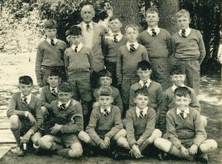 Jeremy aged 11 when he was captain of the Bird Watching Club at Tudor House boarding school