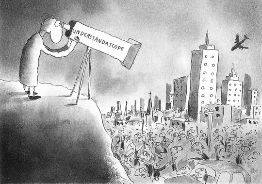 Cartoon by Michael Leunig that appeared in Melbourne’s The Age newspaper on 17 Mar. 1984