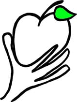 WTM Publishing and Communications logo - hand holding an apple
