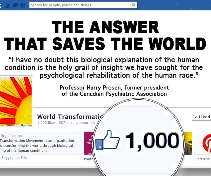 The WTM Facebook Page has 1000 Likes!