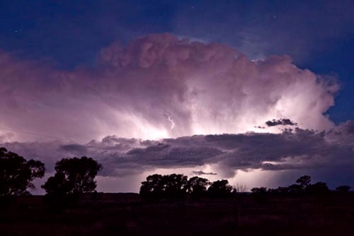The thunder that rumbles around the heavens or announces itself with a frightening bang