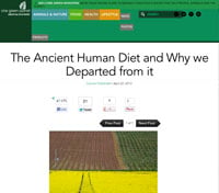 The Ancient Human Diet and Why we Departed from it