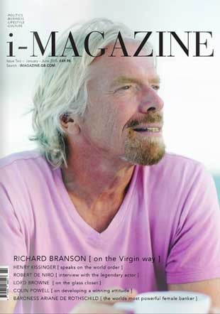 Sir Richard Branson on the cover of the Jan-Jun 2015 Edition