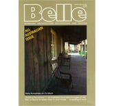 Belle magazine cover featuring Griffith Tablecraft furniture