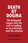 Death by Dogma book cover by Jeremy Griffith