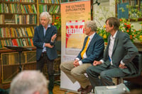 Sir Bob Geldof, Jeremy Griffith and Tim Macartney-Snape at the launch of the book FREEDOM