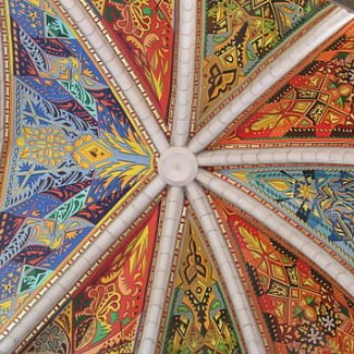 Patterned cathedral ceiling