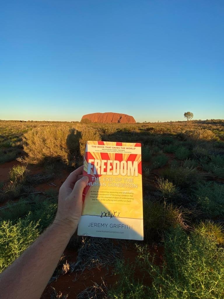 FREEDOM in front of Uluru