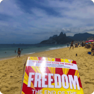 FREEDOM on Ipanema beach